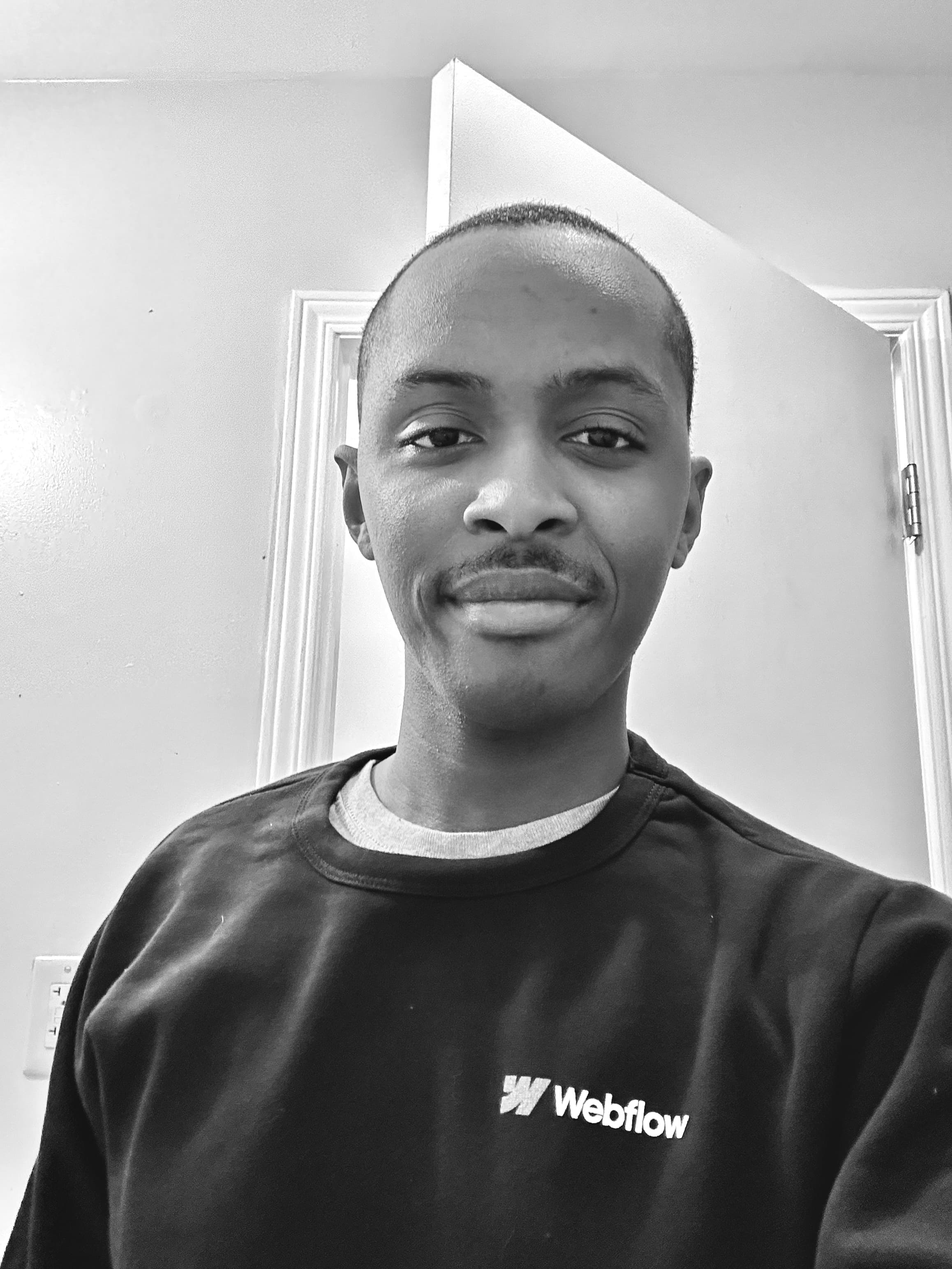 Chris Loggins, black and white portrait
