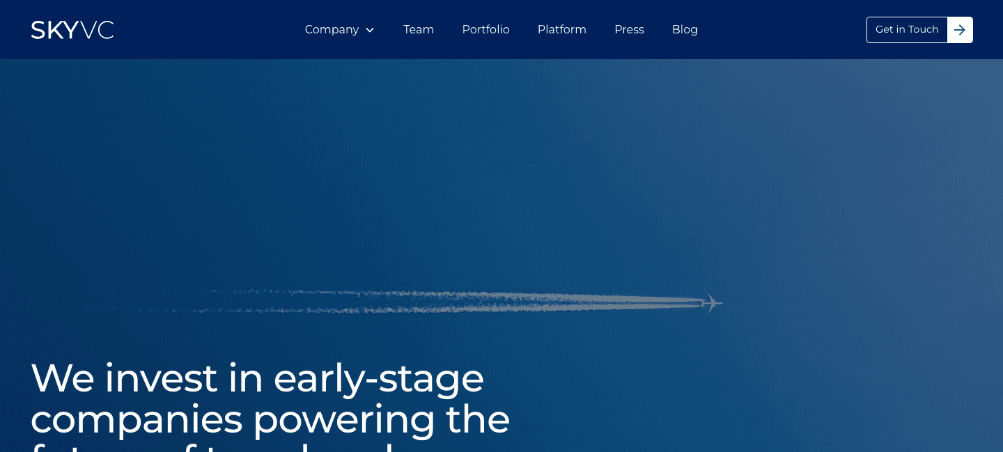 SKY VC — the shipped site